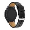 Adecuado para Samsung Watch5/4 Correa de Cuero con Línea Blanca Punteada Correa de Cuero para Reloj Samsung Watch6 Huawei Watch4