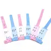 Pulsera desechable de identificación banda de identificación hospitalaria nombre del paciente de enfermería pulsera para la muñeca adulto recién nacido