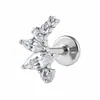 Brincos de Pino em Liga de Titânio G23 Joias Femininas Estilo Europeu Americano Novo Marquise Piercing Corporal Cartilagem da Orelha Pino Lábio Em Estoque Atacado