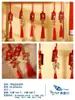 Colgante de Campanilla de Buena Suerte, Colgante con Texto, Colgante de Campanilla, Colgante de Letrero de Madera Roja Auspicioso y Seguro