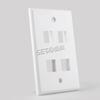 Keystone Jack Branco Bingkeystone 115 70mm Painel Americano Porta Dupla Painel de Informações Módulo de Rede