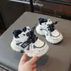 Tênis Esportivo Casual Infantil Moda Feminina Dad Shoes Chegadas Outono 2026 Tênis Casual Masculino com Velcro Mais Veludo