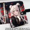 Álbum de Tarjetas A5 Chica Hermosa Rosa Roja Retro Nostálgico Cuero Libro de Hojas Sueltas Anime Dibujos Animados Álbum de Almacenamiento Tarjetas Pequeñas de 3 Pulgadas
