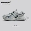 Universal Cinza Azul Sola Grossa Torre Sapatos Masculinos 2025 Nova Primavera All-match Sapatos Masculinos Casuais Tênis da moda