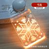Luces Decorativas Transfronterizas de Navidad Nuevas Luces de Cadena Led Acrílico 3D Ambiente Navideño Interior Luces Pequeñas de Colores