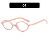 Monturas de Gafas Mismo Estilo de Zhang Yuanying, Gafas Graduadas Ovaladas, Montura Pequeña, Montura de Gafas Lisas Retro, Estilo Hepburn para Mujer