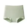 Venda Direta do Fabricante: Cuecas Boxer Femininas 7A Antibacterianas, Entrepernas Estendida, Algodão Puro, Respiráveis, Cintura Alta, Controle de Barriga, Alta Elasticidade