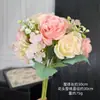 Manuseio Pequeno Transfronteiriço Peônia Feliz Buquê de Mão Adereços de Flores Artificiais Decoração de Casa Decoração de Casamento Flor Artificial