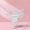 "Item Pessoal Doce" Calcinha de Renda com Bolinhas Vazadas Sexy para Mulheres 2027 Nova Calcinha de Cetim Francesa para Senhoras