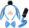 Accesorios para Fiesta de Animales de la Jungla de Halloween Orejas de Cebra Accesorios de Cosplay Orejas de Cebra Traje de Disfraz