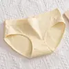 Shorts Triângulo Feminino Sem Costura Cintura Média Verão Fino Algodão Puro Antibacteriano Estilo Girly Doce Japonês Respirável