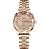 Reloj Asiático Platino Moda Diamante Espejo Reloj de Cuarzo Venta Caliente Transfronteriza Estilo Ins Doble Calendario Impermeable Reloj de Mujer