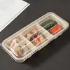 Bento Box Estilo Japonés, Lonchera Desechable con Compartimentos, Comida Ligera, Para Llevar Fruta, Empaque de Pulpa de Caña de Azúcar, Caja Larga con Tapa
