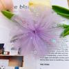 Tela circular de gasa de doble capa de 10 cm, hecha a mano, para tocados, zapatos, sombreros de flores, tocados, ropa, horquillas, diademas, accesorios DIY