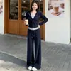 Outono de 2026 Novo Conjunto Estilo Coreano Redutor de Idade Moda Casual Esportivo Moletom Falso Conjunto Completo de Duas Peças Feminino
