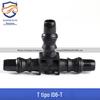 Tubo de combustível de carro aplicável ID6 conector rápido tipo T tê de diâmetro igual conector rápido de plástico tubo de nylon tubo de borracha