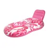 Piscina Transfronteriza Pvc Inflable Fila Flotante Plegable Agua Hoja de Arce Hamaca Adulto Silla Lounge de Entretenimiento Cama Flotante Fila Flotante