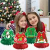 Decoración para fiesta de Navidad transfronteriza adornos de panal Papá Noel y muñeco de nieve accesorios para crear ambiente decoraciones de escritorio