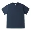 Camiseta de Algodón Puro Pesado 320g para Hombre, Manga Corta de Verano, Corte Holgado, Hombro Caído, Cuello Redondo, Color Sólido, Top al por Mayor