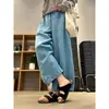 Calças finas de linho Tencel, calças casuais curtas, novas calças de verão femininas 2026, cintura alta, modeladoras, calças versáteis de perna reta