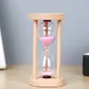 Marco de Madera Tres Columnas Reloj de Arena Temporizador Adornos de Reloj de Arena Regalos para Estudiantes Adornos de Reloj de Arena Manualidades
