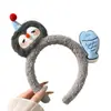 Linda Diadema de Pingüino de Peluche con Cabeza de Pez para Mujer, Dibujos Animados, Lavado de Cara, Maquillaje, Presión para el Cabello, Diadema, Nuevo Pasador para el Cabello, Tocado 2025