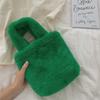 Bolsos Coreanos para Niños Qiunan Otoño e Invierno 2026 Ins Bolso Pequeño de Felpa Bolso de Mano Bolsos Cruzados para Niñas Bolsos Familiares