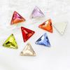 Dongzhou Furo Duplo Triangular Fundo Plano Costurado à Mão Strass Alta Qualidade Strass para Vestido Roupas Vestido de Casamento Sapatos Strass Cristal Triangular