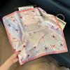[Estilo Floral] Pañuelo de Seda Amazon Transfronterizo para Mujer 2025 Nuevo Regalo Delgado de Alta Gama para Mamá Pañuelo Cuadrado de 70