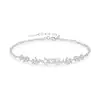 Pulseira de Laço Totalmente Cravejada em Diamante para Mulheres, Luxo Leve, Pulseira de Zircônia de Alto Padrão Cravejada em Diamante, Fashionável e Versátil, Pulseira Criativa para Melhor Amiga