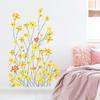 FX-E114 Pequeñas flores amarillas frescas, arbustos de flores, dormitorio, mesita de noche, porche, hogar, decoración de pared, pegatinas de pared autoadhesivas