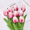 PU mini simulação sensação hidratante Tulipa casamento decoração para casa bonsai arranjo de flores decoração fotografia adereços