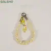 Pulseira Plissada com Bolinhas Rosa Estilo Coreano Cordão para Celular Charme de Celular Versátil da Moda Cordão Curto para Capa de Celular