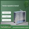 Válvula Elétrica Manual Ajustável para Corredores, Normally Aberta Controle de Volume de Ar para Exaustão de Fumaça e Incêndio Damper de Conduto de Ar Ajustável em Aço Inoxidável