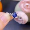 Anillo de Zafiro Natural Boutique Azul Real Simboliza Lealtad, Fidelidad, Compasión e Integridad, Segundo Solo Después del Diamante