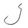 Anzuelo Desplazado de Barriga Ancha 9003 Anzuelo Plano Señuelo Cebo Blando Anzuelo de Pesca para Lubina, Róbalo y Pez de Boca Ancha, Negro Venta al por Mayor