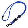 Cuerda redonda hexagonal de alta resistencia transfronteriza con hebilla de seguridad, gancho de metal, hebilla ajustable y desmontable, cordón para teléfono móvil e identificación