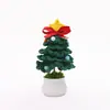 Bonecas de Plantas de Natal em Vasos de Crochê, Girassóis Feitos à Mão com Lã, Rosas Suculentas, Flores Artificiais em Estoque
