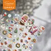 Tomoni Pegatinas para Uñas Finas y Flexibles Decoración Navideña de Gatos Dulces y Lindas Pegatinas para Uñas Materiales de Pegatinas para Decoración