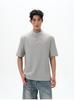Camiseta básica sencilla estilo American Old Money de cuello Henley texturizada de manga corta para hombre y mujer, tops casuales nicho de alta gama