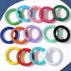 Variedad de metal de color opcional pintura abierta cierre de langosta anillo llavero colgante hecho a mano accesorios de joyería DIY
