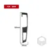 Adequado para BMW X3 F25 F26 11-17 fibra de carbono interior vermelho forjado piano preto acessórios de carro
