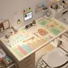 Tapete de Mesa Capivara para Aprendizado Infantil, Tapete de Couro Impermeável e Lavável para Proteção dos Olhos