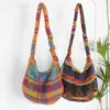 Bolso Cruzado de Felpa Estampado con Cordón Nuevo, Bolso de Hombro Casual de Nicho, Bolso de Compras Portátil para Mujer, Bolso Tote de Moda