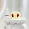 Serie de colores de té de leche de moda accesorios piezas diy pegamento de crema zapatos agujereados materiales de belleza Cabeza de niña cereza oso lindo