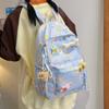 Mochila Feminina Bonita, Leve, Simples e Fofa para Estudantes do Ensino Fundamental e Primário, Moderna, Simples e Personalizada, Bolsa Escolar Versátil