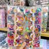 Mini cabeza de princesa en caja pinza pequeña de agarre flequillo pinza frente horquilla rota banda de goma para niños no lastima anillo para el pulgar venta al por mayor