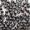 Cuentas sueltas de cristal de dos puntas con borde superior, de 4 mm, para manualidades, accesorios de joyería