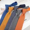 Fornecimento Direto de Fábrica Ponto de Venda Casual Estreita 6CM Colorida Estilo Coreano Gravata de Tricô de Lã Europeia e Americana Unissex Decorativa