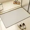 Tapete de Chão para Banheiro Estilo Wabi-Sabi de Terra de Diatomáceas, Absorvente de Água, Secagem Rápida, Antiderrapante, Resistente à Sujeira, Fácil de Cuidar, Tapete para Pés para Entrada de Banheiro